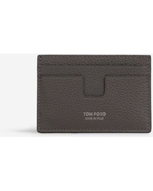 Tom Ford Leather Card Holder - White