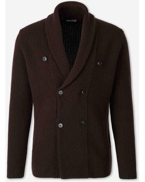 Santa Eulalia Crossed Cardigan - Black