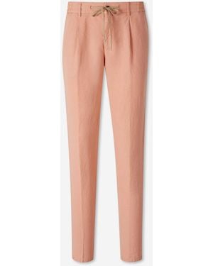 Santa Eulalia Straight Leg Trousers With Pleats - Multicolour