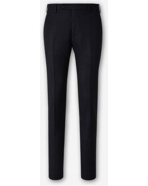 Berwich Wool Dress Trousers - Blue