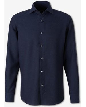 ZEGNA Plain Dressy Shirt - Blue