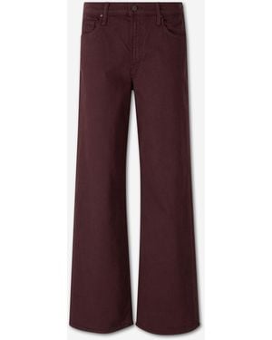 Mother Jeans The Rerun Zip Sneak - Purple