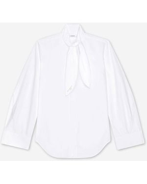 Givenchy Camicia Con Laccetto Cocoon - Bianco