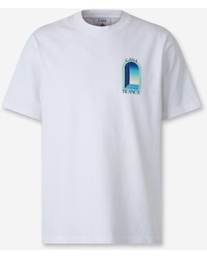 CASABLANCA Short Sleeve T-Shirt - White