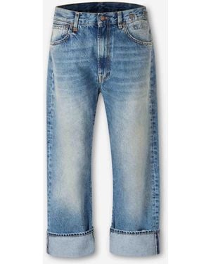 R13 Wide Straight Jeans - Blue