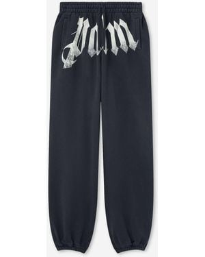 Palm Angels Cotton Logo Joggers - Blue