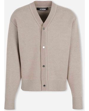 Jacquemus Doppio Cardigan - Natural
