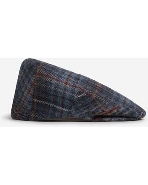 Lock & Hatters Tweed Plaid Beret - Blue