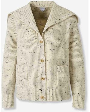 Bottega Veneta Cardigan En Tricot De Cachemire - Neutre