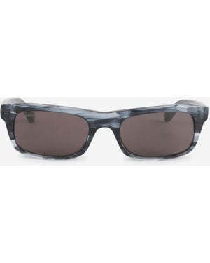Balenciaga Occhiali Da Sole Rettangolari - Grigio