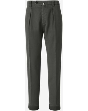 Berwich Retrolong Wool Trousers - Grey
