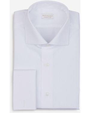 Santa Eulalia Camisa De Algodón Puño Doble - White
