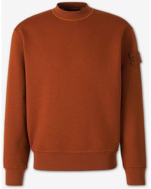 Stone Island Sweatshirt Mit Rundhalsausschnitt - Braun