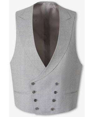 Santa Eulalia Classic Crossed Vest - Gray