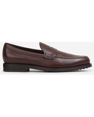 Tod's Leather Loafers - Brown