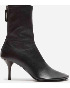 Acne Studios Botín Tacón Piel - Negro