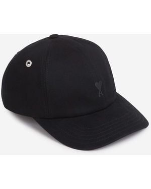 Ami Paris Cappellino Ricamato - Nero