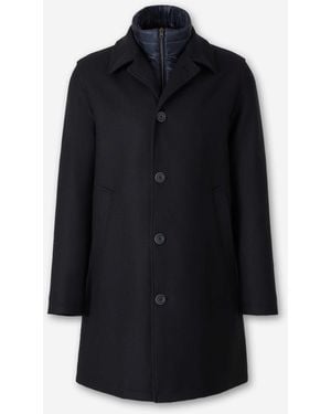 Herno Easy Wool Coat - Blue