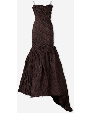 Marmar Halim Ruched Maxi Dress - Brown