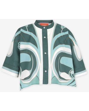 La DoubleJ Mini-Schal-Shirt - Blau