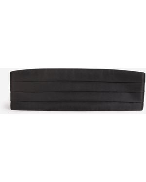 ZEGNA Ceinture De Smoking En Soie - Blanc