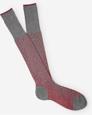 Gallo Lily Motif Socks - Pink