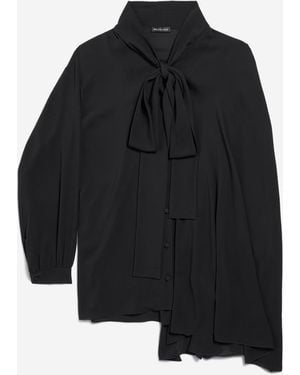 Balenciaga Blouse With Bow - Black