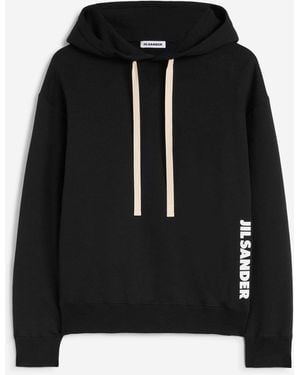 Jil Sander Cotton Hoodie - Black