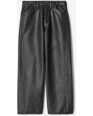 Lemaire Jeans Rectos Denim Revestido - Gris