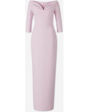 Safiyaa Maxi-Plisseekleid - Pink