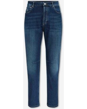 Brunello Cucinelli Slim Cotton Jeans - Blue