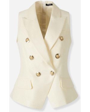 Balmain Gilet Croisé - Neutre