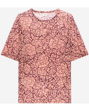 Dries Van Noten Transparent Printed T-Shirt - Pink