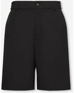 Moncler Bermudas Seersucker - Negro