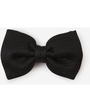 Brioni Textured Silk Bow Tie - Black