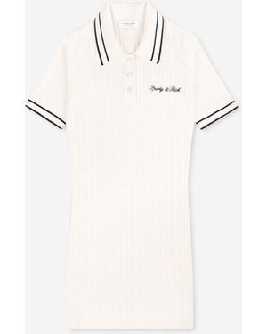 Sporty & Rich Logo Knit Dress - Natural