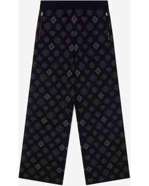 CASABLANCA Monogram Knit Pants - Blue
