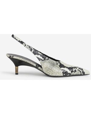 KHAITE Bella Pump Mules - White