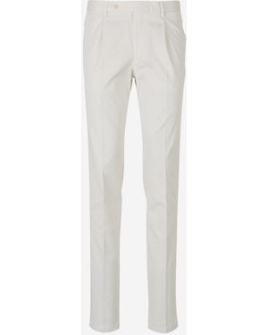 Santa Eulalia Formal Cotton Pants - White