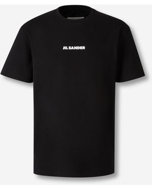 Jil Sander Camiseta Cuello Redondo - Negro