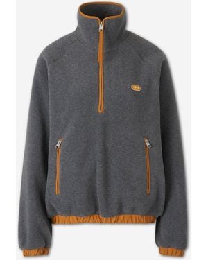 Ami Paris Logo Fleece Sweatshirt - Gray