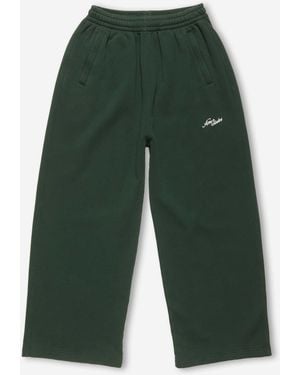 Acne Studios Cotton Logo Sweatpants - Green