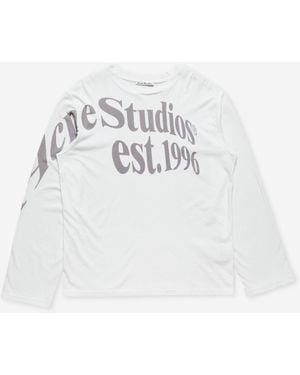 Acne Studios Round Neck T-Shirt - White