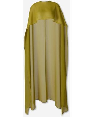 retroféte Anicca Long Cape - Vert