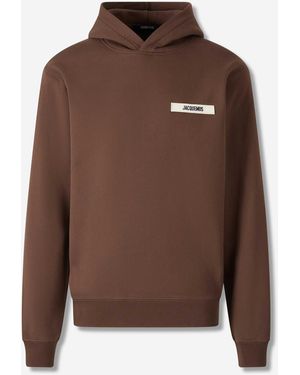 Jacquemus Hooded Sweatshirt - Brown