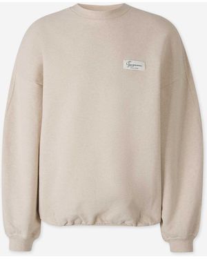 Jacquemus Felpa Girocollo - Bianco