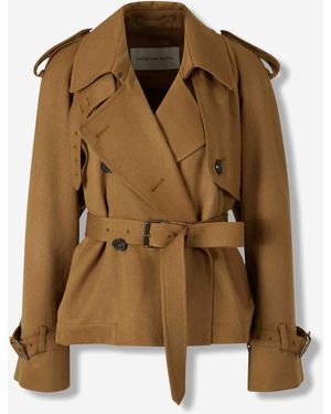Dries Van Noten Short Ristos Trench - Brown