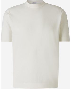 Santa Eulalia Cotton Knit T-Shirt - White
