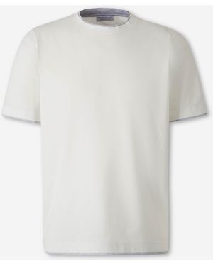 Santa Eulalia Contrast Trim T-Shirt - White