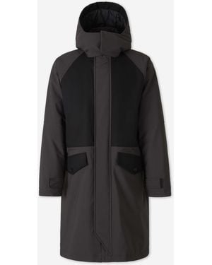 Herno Langer Polyester-Parka - Schwarz
